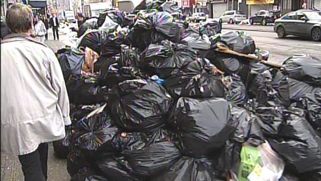 'Mountains' of Garbage Piling Up in NYC