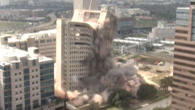Building Implosion in Houston