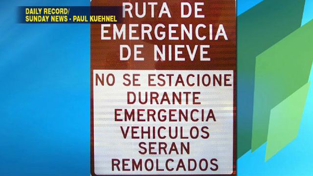 Spanish Street Sign Controversy