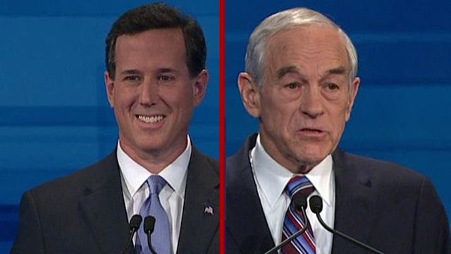 Paul, Santorum spar over Pennsylvania senator's record