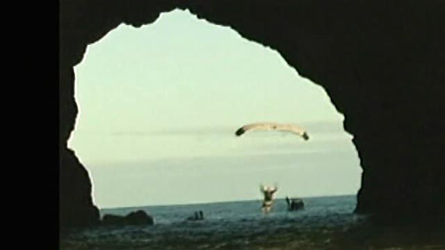 Skydiver Tackles 'Hole in the Rock'