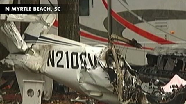Small Plane Crashes in SC RV Park 