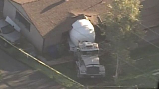 Across America: Cement Truck Crashes Through Garage