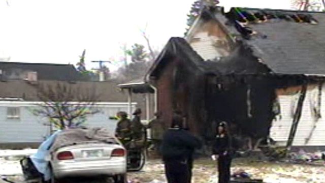 Across America: Home bursts into flames in Detroit