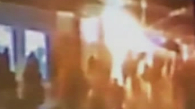 Surveillance Footage of Russian Airport Blast