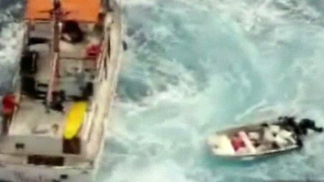 Rescue at Sea Caught on Tape