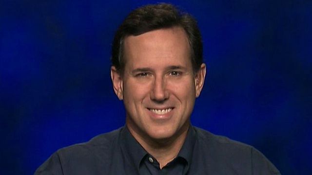 Santorum happy with unequal time given at debate?