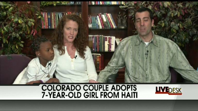 U.S. Family Adopts Haitian Girl 