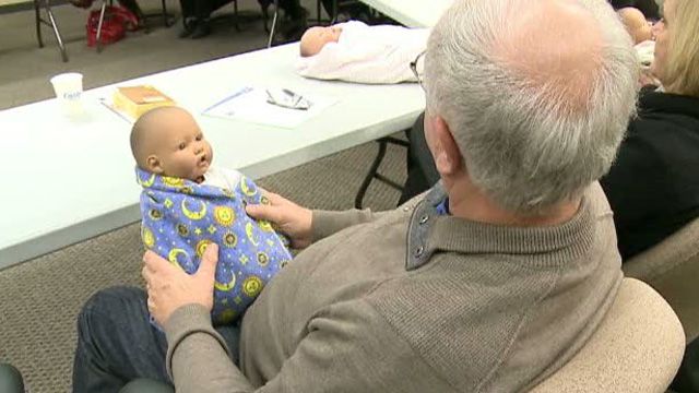 Grandparents get crash course in childcare