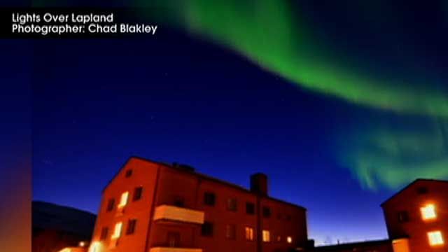 Solar Eruption Causes Northern Light Show