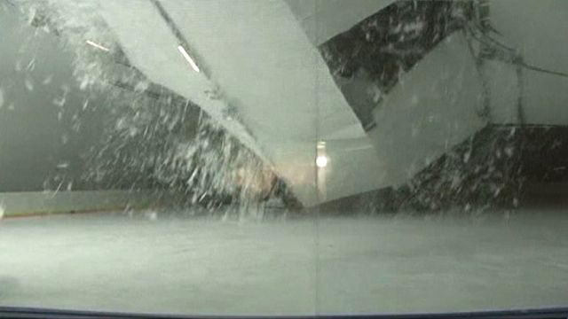 Roof collapses at ice rink