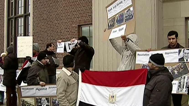 Supporters Rally Across US to Support Egyptians 