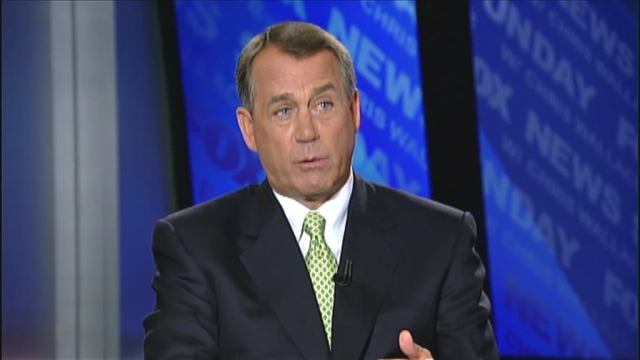 John Boehner on 'Fox News Sunday'