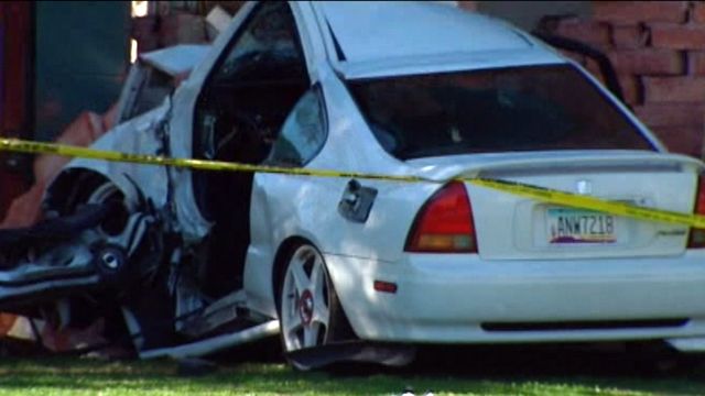 Car crashes into home in Arizona