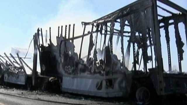 Was arson responsible for deadly interstate pileup?