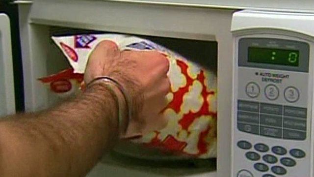 Does microwave popcorn weaken childhood vaccine effects?