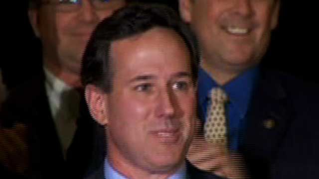 Santorum Upsets Romney