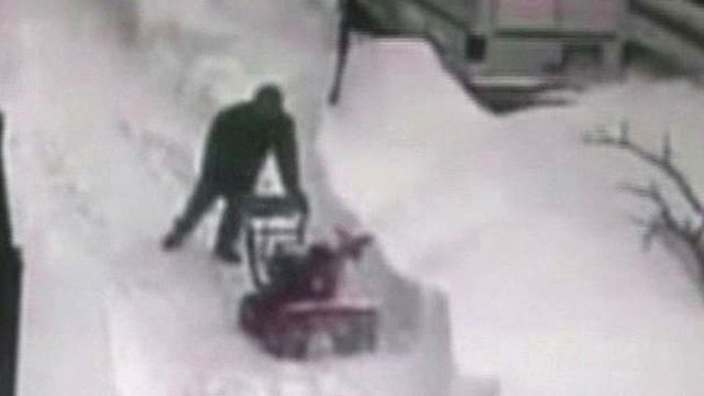 Man Uses Snow Blower to Serve Cold Revenge
