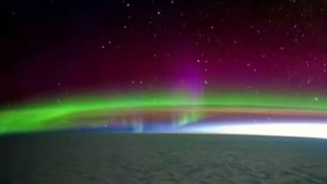 Northern Lights from orbit