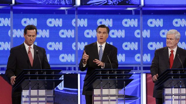 Santorum and Romney vie to be GOP frontrunner
