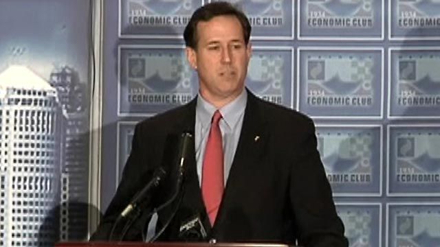 Santorum praises income inequality