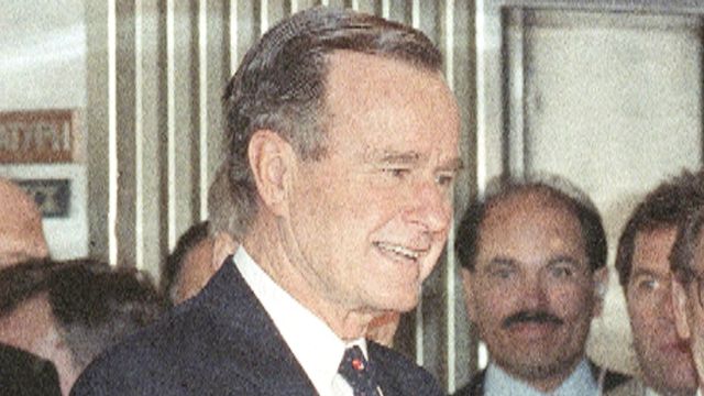 President George H.W. Bush:  Berlin Wall emotions