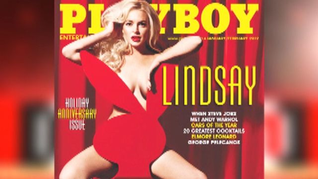 Lindsay Playboy issue a hit