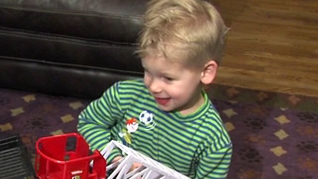 Three-year-old receives credit card