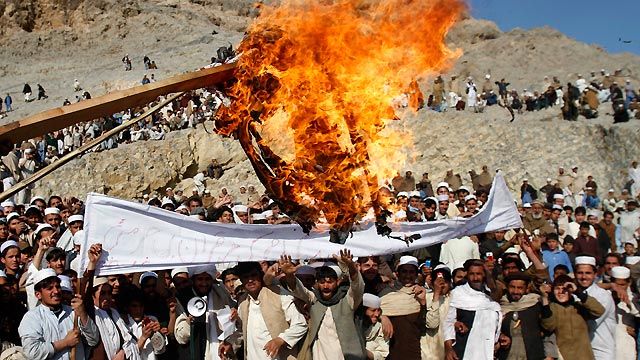 Demonstrations in Afghanistan responding to Koran burning