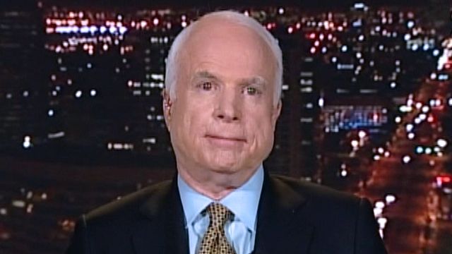 McCain: Time to concentrate on the real adversary