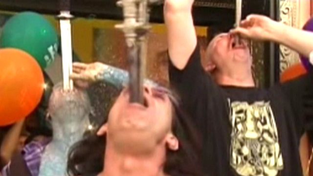 Open wide: Sword swallowers celebrate special day