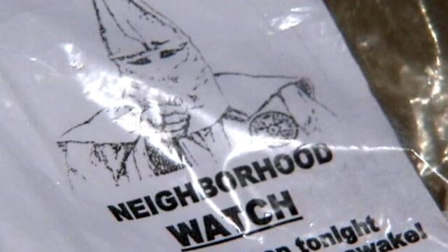 KKK neighborhood watch? 