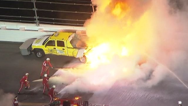 Daytona 500: Montoya's Fiery Crash 