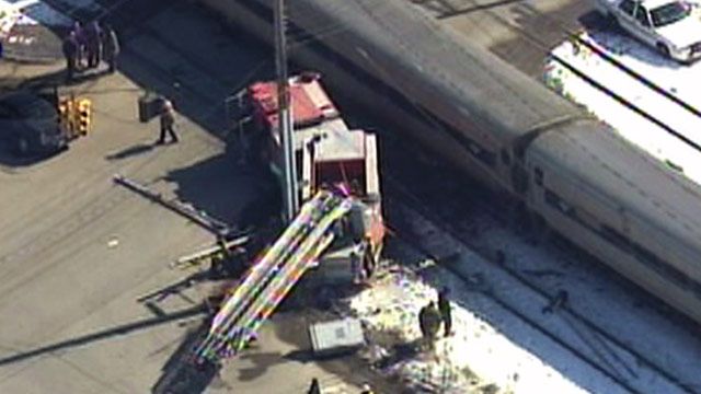 Amtrak Train Collides With Fire Truck