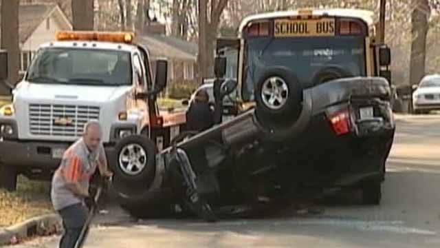 Across America: School Bus Hit in Wreck