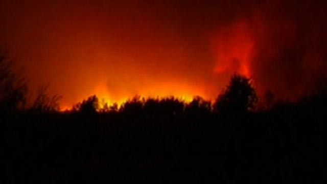 Firefighters Battle Florida Flames