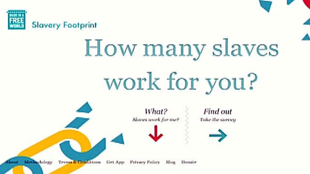 Slavery Footprint: How Many 'Slaves' Work for You?