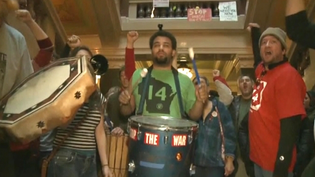 Protesters Make Scene at Wisconsin Governor's Budget Address