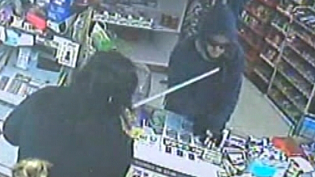 Knife-Wielding Robber Whacked By Store Clerk