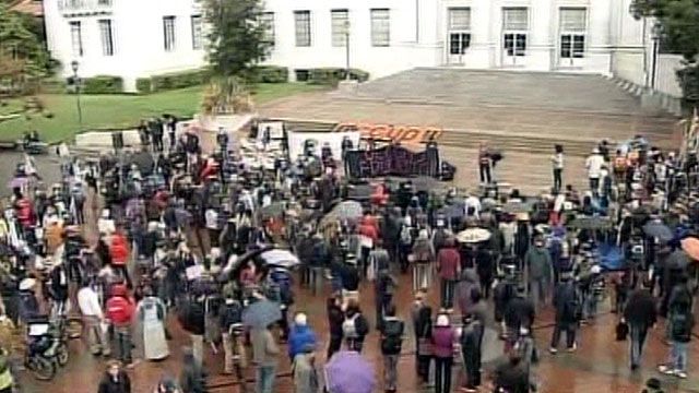 UC Berkeley students protest service cuts, fee hikes