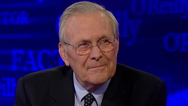 Donald Rumsfeld in No Spin Zone, Part 1