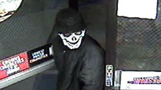 Skeleton robber holds up gas station in California