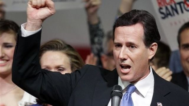 Santorum's case for battling on