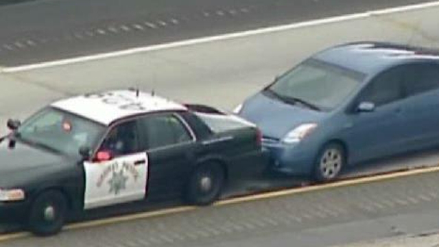Officer Guides Runaway Prius to Safety