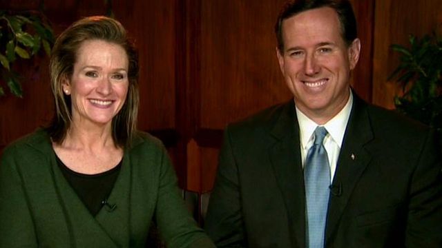 The Santorums on the campaign trail