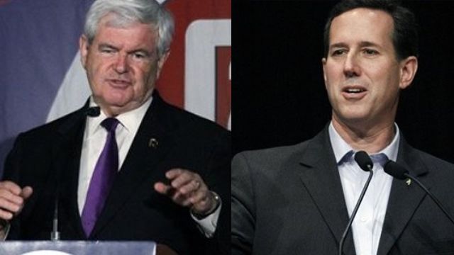 Santorum calls for two-man race