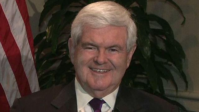 Newt Gingrich reacts to Miss., Ala. results