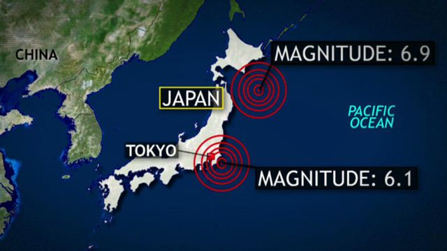 Powerful quakes strike off coast of Japan tsunami region