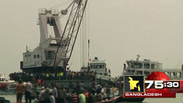 Around the World: Ferry, cargo boat collide in Bangladesh