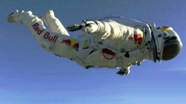 Man attempts to break sound barrier in daring skydive